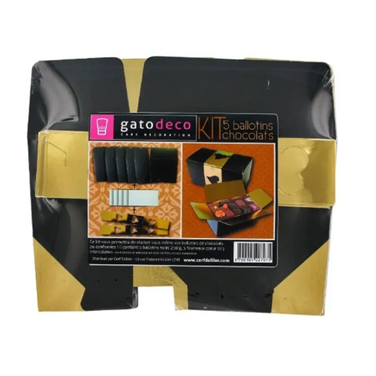 Kit Ballotin noir / or, par 5-Cerf Dellier Hot