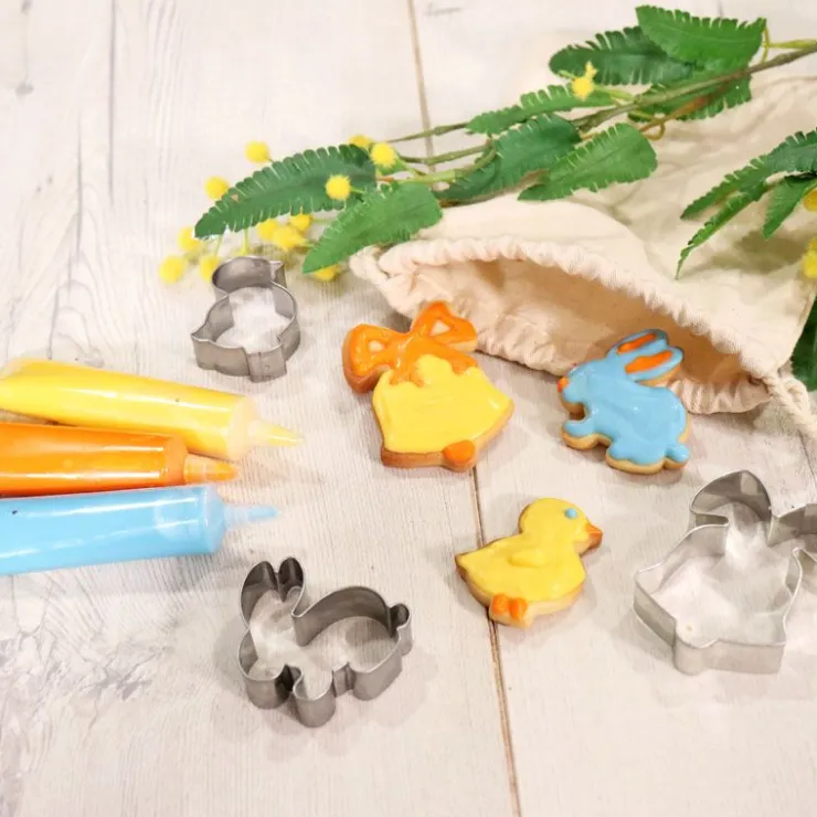 Kit biscuits thème Pâques-Cerf Dellier Sale
