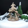 Kit crèche de Noël en bois sur pique-Cerf Dellier Clearance