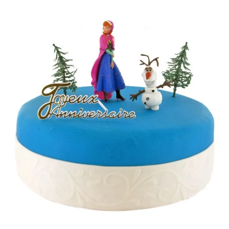 Kit décor gâteau Anna et Olaf-Cerf Dellier Outlet