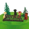 Kit décor Gâteau Chiens-Cerf Dellier