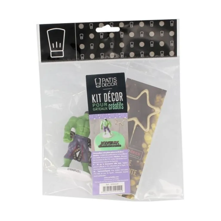 Kit décor gâteau Hulk-Cerf Dellier