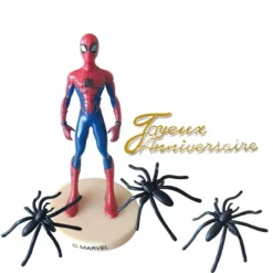 Kit décor gâteau L'Homme Araignée-Cerf Dellier New