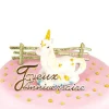 Kit Décor gâteau Licorne couchée-Cerf Dellier