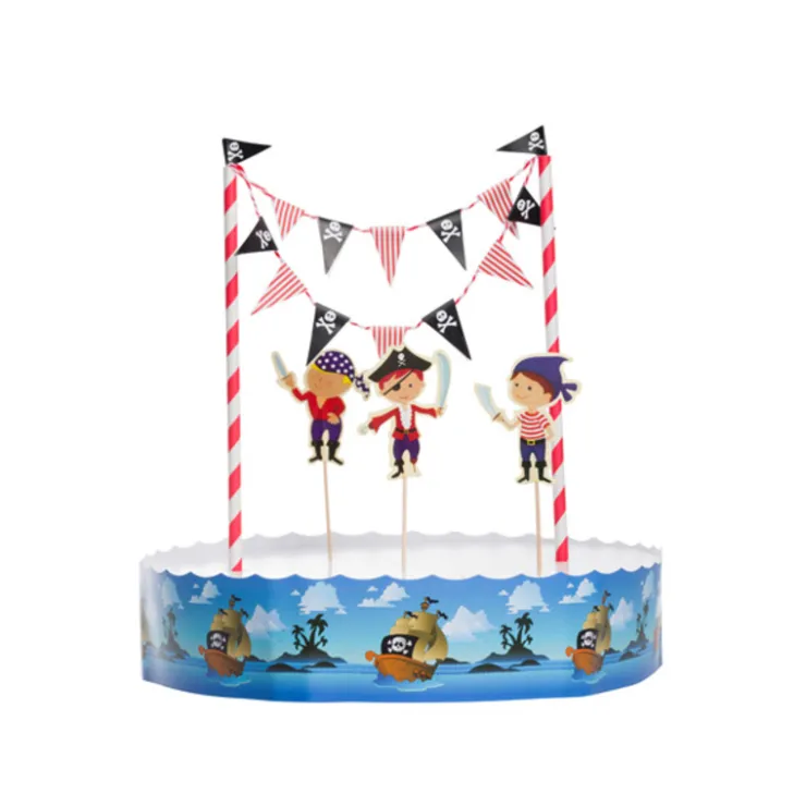 Kit décor gâteau Pirates-Cerf Dellier