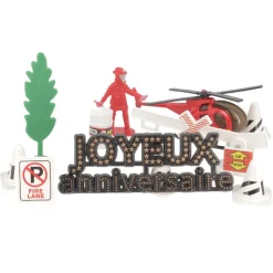 Kit décor Gâteau Pompiers-Cerf Dellier Sale