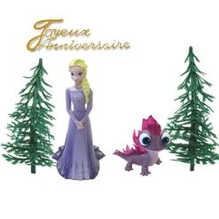 Kit décor gâteau Princesse Elsa-Cerf Dellier