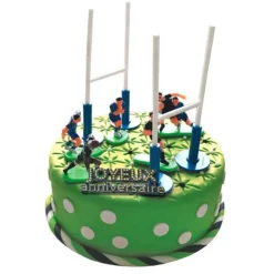 Kit décor Gâteau Rugby-Cerf Dellier