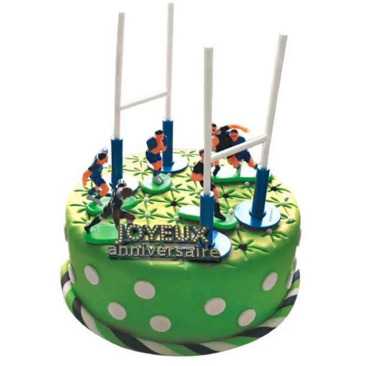 Kit décor Gâteau Rugby-Cerf Dellier