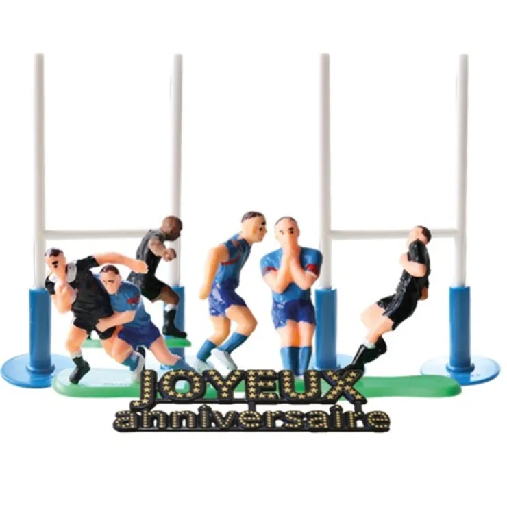 Kit décor Gâteau Rugby-Cerf Dellier