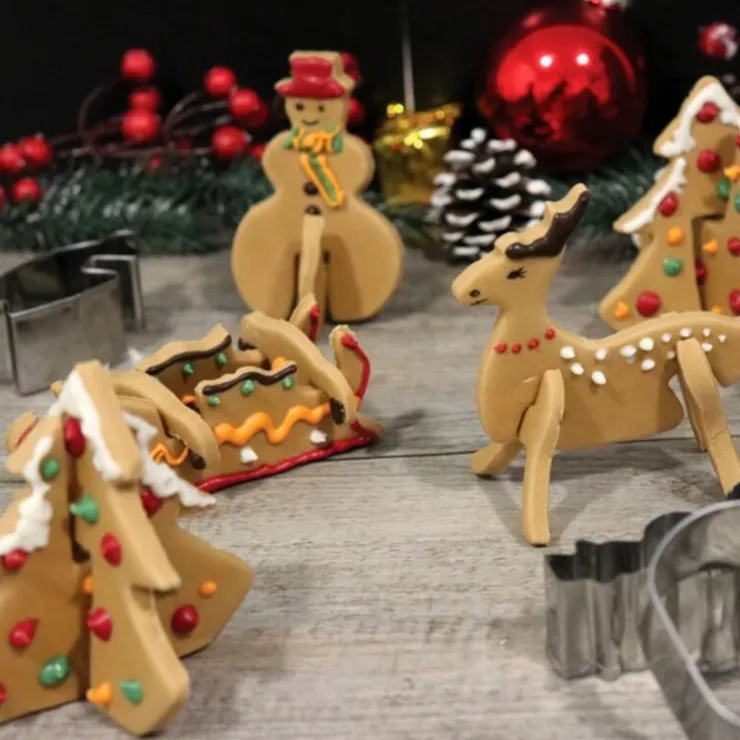 Kit emporte-pièces biscuits de Noël 3D-Cerf Dellier Best
