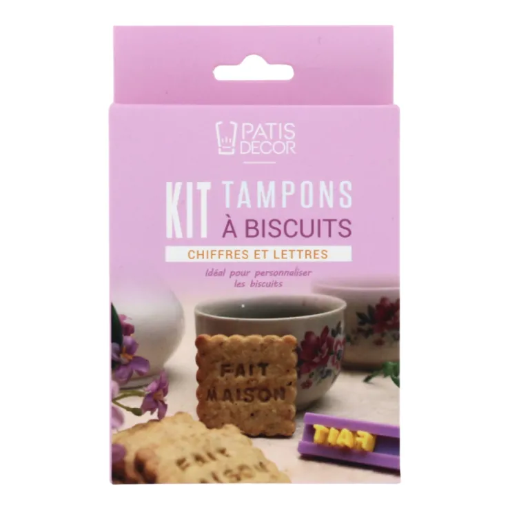 Kit tampons à biscuits chiffres et lettre-Cerf Dellier New