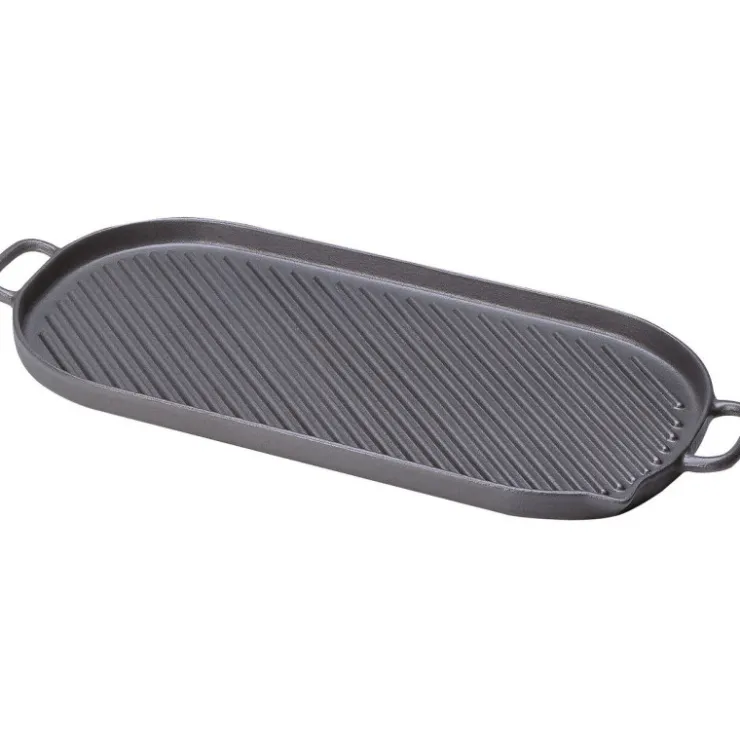 Le Chasseur grill ovale à anses 53 x 23 cm-Cerf Dellier Hot