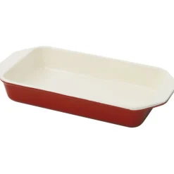 Le Chasseur plat à rôtir rouge 39 x 22 cm-Cerf Dellier Outlet