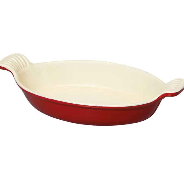 Le Chasseur plat ovale rouge 25 cm-Cerf Dellier Best