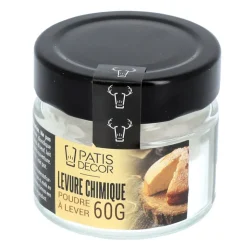 Levure chimique - poudre à lever 60 g-Cerf Dellier Discount
