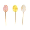 Lot cakes toppers œufs de Pâques 2 (±50)-Cerf Dellier New