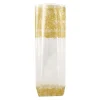 Lot sachets à motif dentelle dorée - 14 x 30,5 cm (x100)-Cerf Dellier Outlet