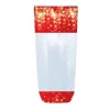 Lot sachets motif flocons dorés - 12 x 26 cm (x100)-Cerf Dellier New