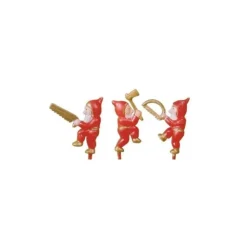 Lutins rouges sur piques assortis (x144)-Cerf Dellier New