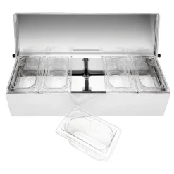 Matfer condibox avec 5 bacs GN 1/9 cristal-Cerf Dellier Online