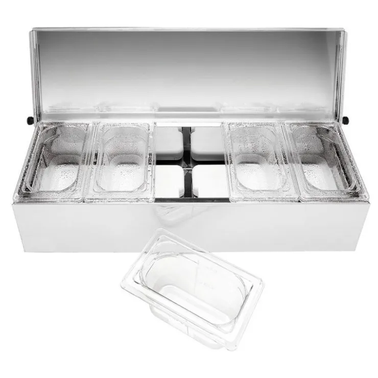 Matfer condibox avec 5 bacs GN 1/9 cristal-Cerf Dellier Online