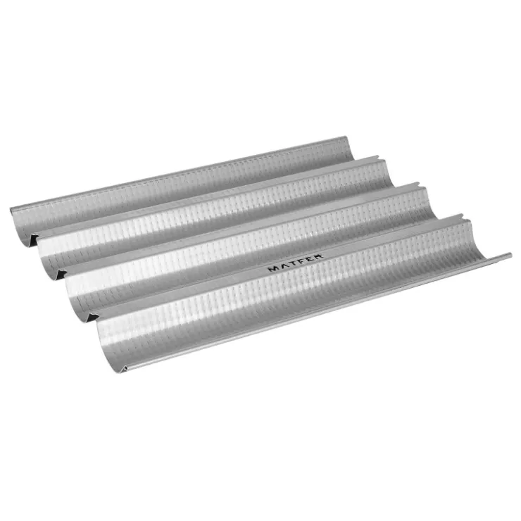 Matfer plaque 4 baguettes exal 38 x 27,5 cm-Cerf Dellier Best