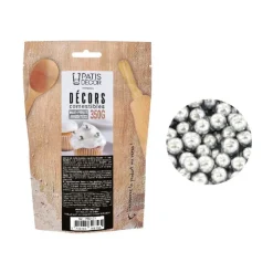 Maxi perles argentées comestibles Ø 8 mm 350 g-Cerf Dellier Discount