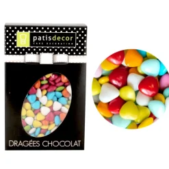 Mini coeurs chocolat assortis 500 g-Cerf Dellier Online