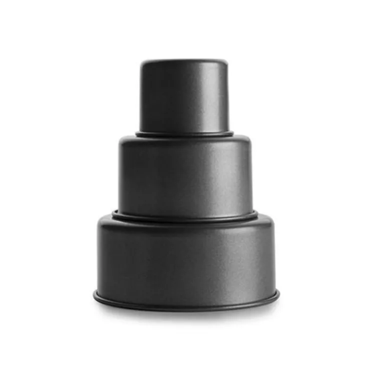 Mini moules ronds anti-adhérents assortis (x3)-Cerf Dellier Outlet