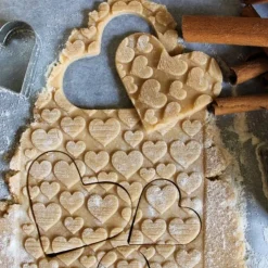 Mini rouleau empreintes en bois Coeurs-Cerf Dellier Online