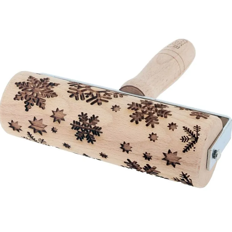 Mini rouleau empreintes Flocons de neige-Cerf Dellier