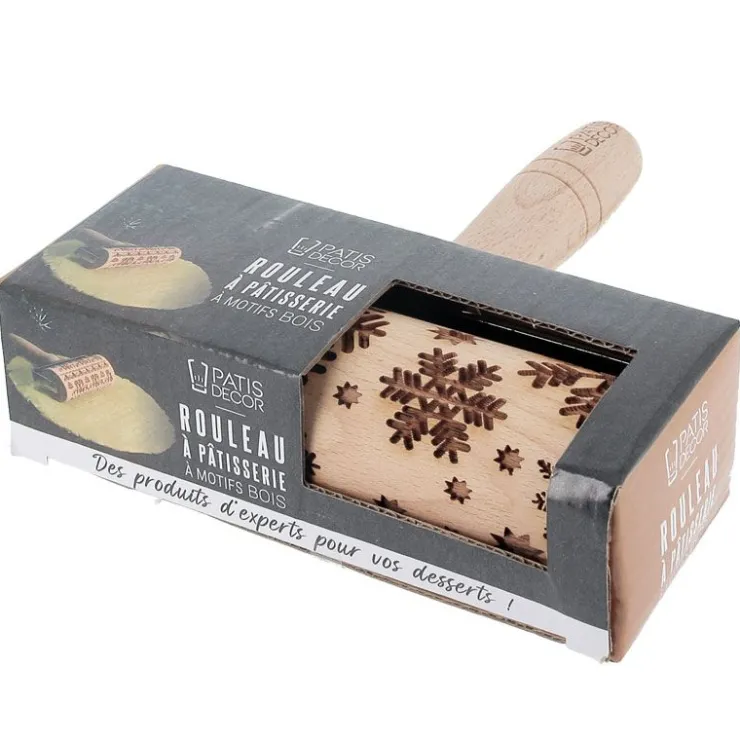 Mini rouleau empreintes Flocons de neige-Cerf Dellier