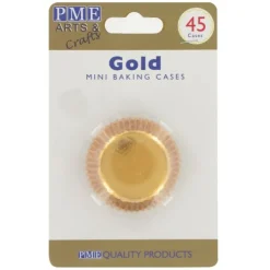 Mini-Caissettes aluminium dorées PME (x45)-Cerf Dellier