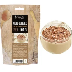 Mini-copeaux de chocolat caramel 100 g-Cerf Dellier