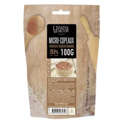 Mini-copeaux de chocolat caramel 100 g-Cerf Dellier