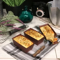 Mini-moules à cake jetables (x4)-Cerf Dellier New