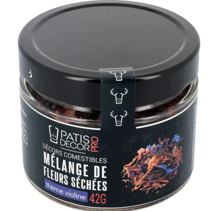 Mélange de fleurs séchées violines 42 g-Cerf Dellier Clearance