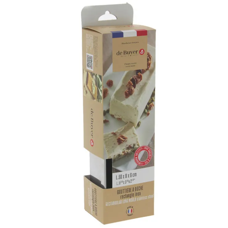 Moule à bûche carré 30 x 8 cm De Buyer-Cerf Dellier Sale