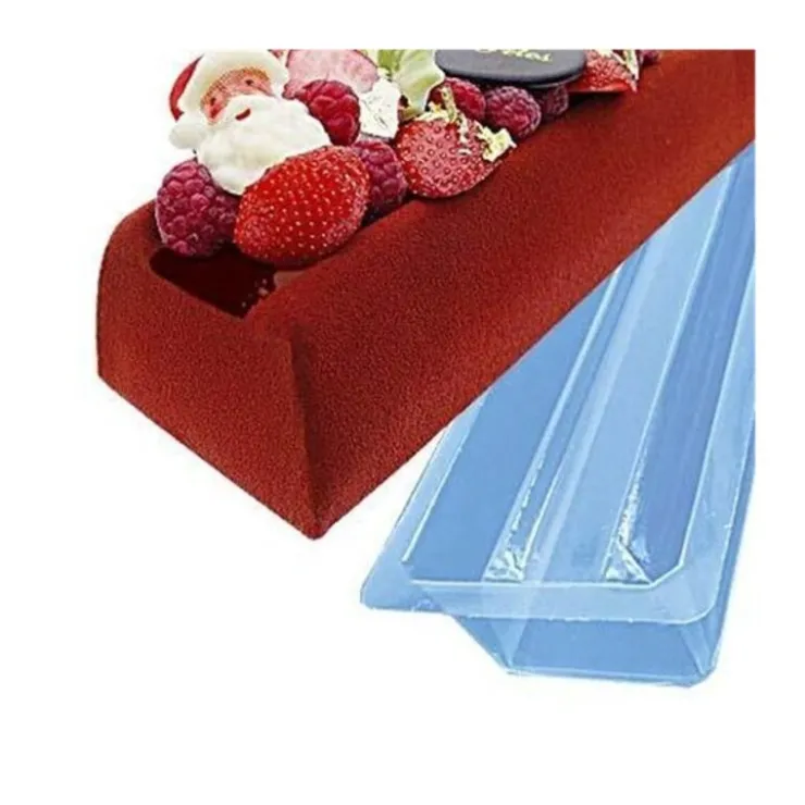 Moule à bûche fond plat en pvc (x12)-Cerf Dellier Sale