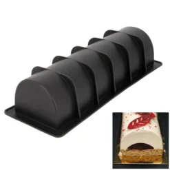 Moule à bûche lisse silicone 30 cm-Cerf Dellier Online