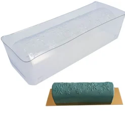 Moule à bûche PVC "Flocons"-Cerf Dellier Online