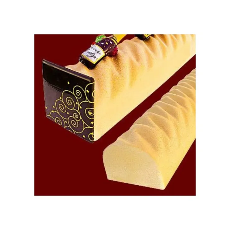 Moule à bûche relief strié en PVC (x 12)-Cerf Dellier Sale