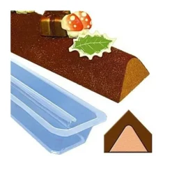 Moule à bûchette triangle en PVC (x 12)-Cerf Dellier Discount