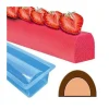 Moule à bûchettes 1/2 rond en PVC (x12)-Cerf Dellier Discount