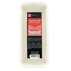 Moule à cake jetable Breakfast (x4)-Cerf Dellier Discount