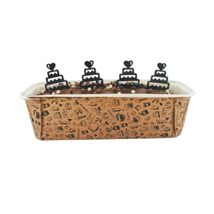 Moule à cake jetable Breakfast café (x4)-Cerf Dellier Outlet