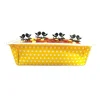 Moule à cake jetable jaune à pois (x4)-Cerf Dellier