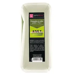Moule à cake jetable vert à pois (x4)-Cerf Dellier Hot