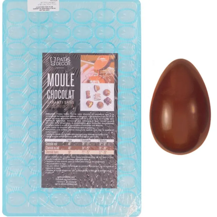 Moule à chocolat 36 œufs lisses 3D 2,3 cm-Cerf Dellier Hot